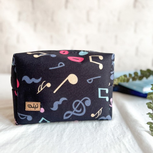 کیف آرایشی مکعبی طرح سمفونی